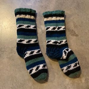 Hand- Knit chunky socks